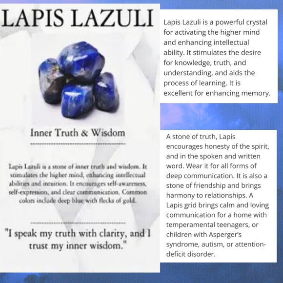 Amethyst Lapis Lazuli Bracelet Natural Stone Crystal Healing Bracelet - Picture 6 of 8